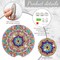 8 Pcs Diamond Painting Car Coasters with Cork Base – DIY Mandala Art Kits for Adults – Universal Automotive Cup Holder Inserts – Absorbent Rhinestone Coaster Set for Home Table & Vehicle Interior – 250th Anniversary Commemorative Gift Activity